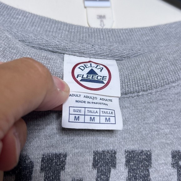 Harry Potter Adult Size Medium Hogwarts Crest Crewneck Sweatshirt, Light Gray - Picture 3 of 6